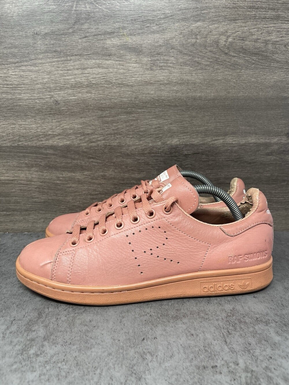 adidas Raf Simons Stan Smith Ash Pink Size 8 Mens Leather Shoes AQ2644 2016